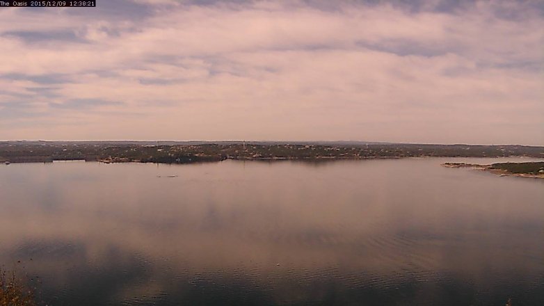 Lake Travis webcam, December 9, 2015 11:45 AM CT