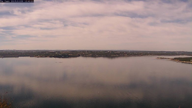 Lake Travis webcam, December 9, 2015 11:50 AM CT