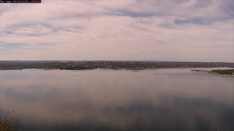 Lake Travis webcam, December 9, 2015 11:55 AM CT