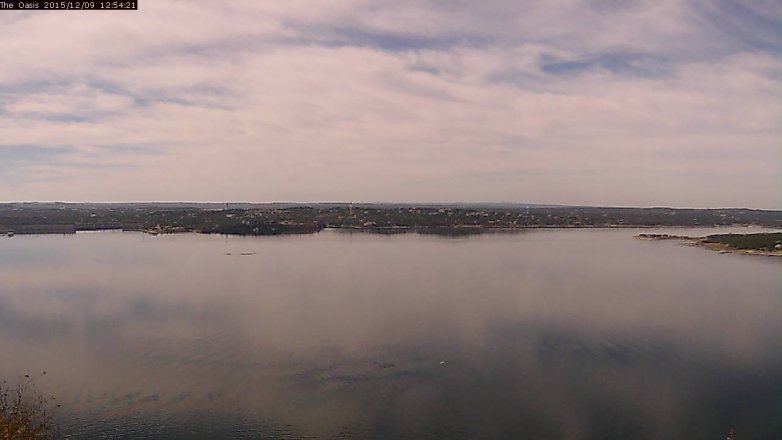 Lake Travis webcam, December 9, 2015 12:00 PM CT