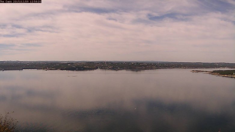 Lake Travis webcam, December 9, 2015 12:05 PM CT