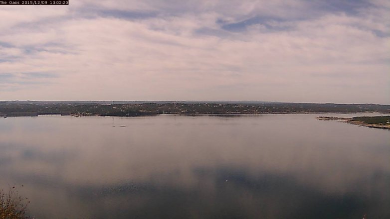 Lake Travis webcam, December 9, 2015 12:10 PM CT