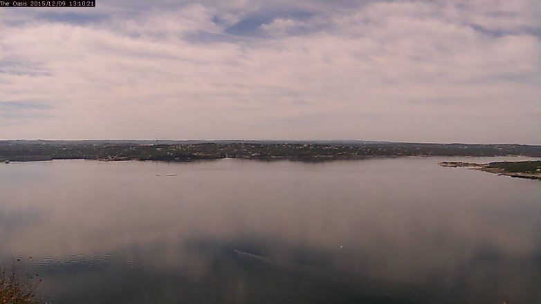 Lake Travis webcam, December 9, 2015 12:15 PM CT