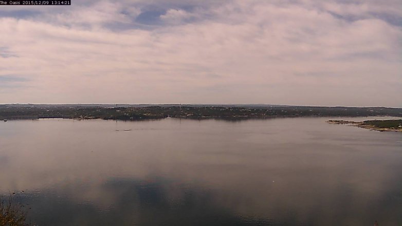 Lake Travis webcam, December 9, 2015 12:20 PM CT