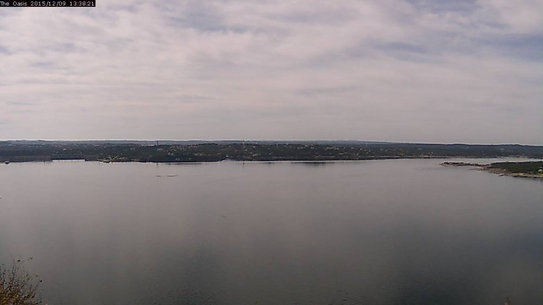 Lake Travis webcam, December 9, 2015 12:45 PM CT
