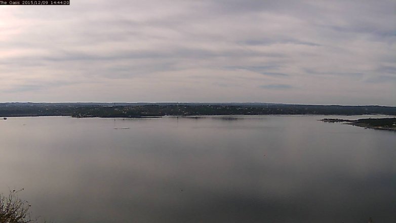Lake Travis webcam, December 9, 2015 1:50 PM CT