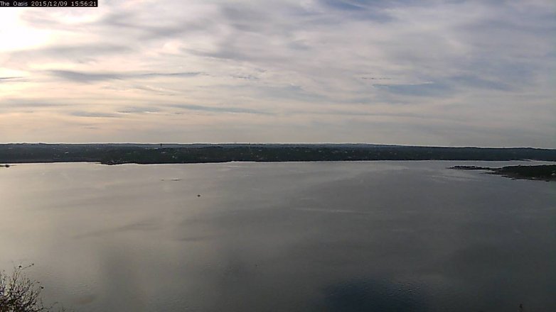 Lake Travis webcam, December 9, 2015 3:05 PM CT