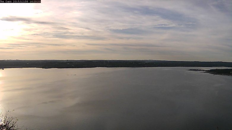 Lake Travis webcam, December 9, 2015 3:25 PM CT