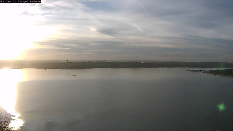 Lake Travis webcam, December 9, 2015 4:05 PM CT
