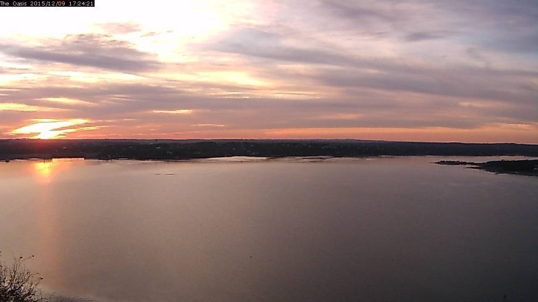 Lake Travis webcam, December 9, 2015 4:30 PM CT