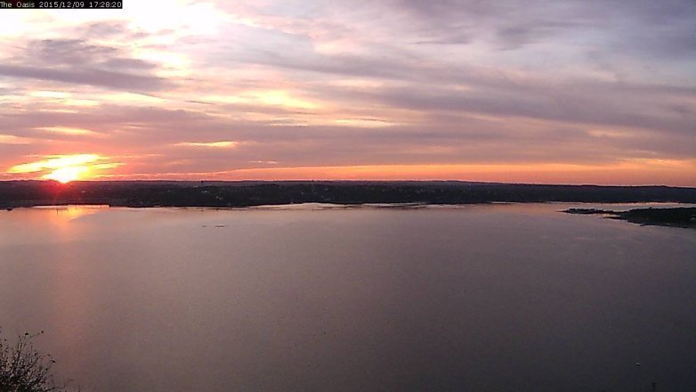 Lake Travis webcam, December 9, 2015 4:35 PM CT
