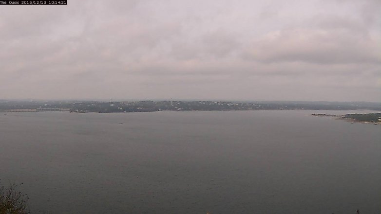 Lake Travis webcam, December 10, 2015 9:20 AM CT