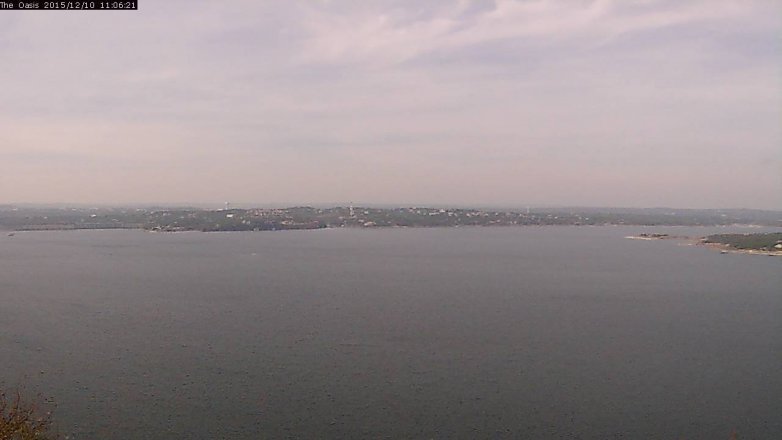 Lake Travis webcam, December 10, 2015 10:15 AM CT