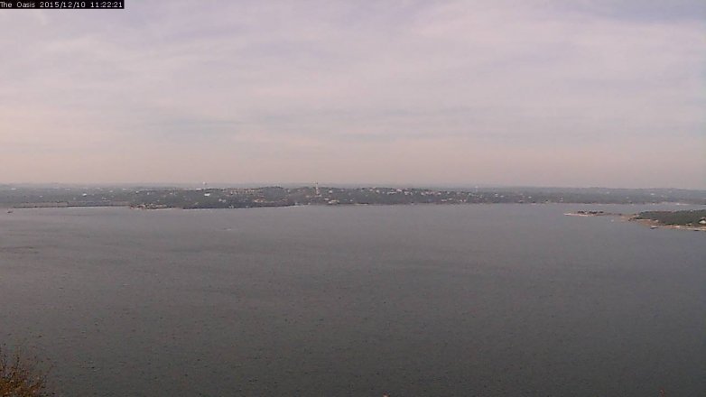 Lake Travis webcam, December 10, 2015 10:30 AM CT