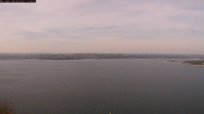 Lake Travis webcam, December 10, 2015 10:45 AM CT