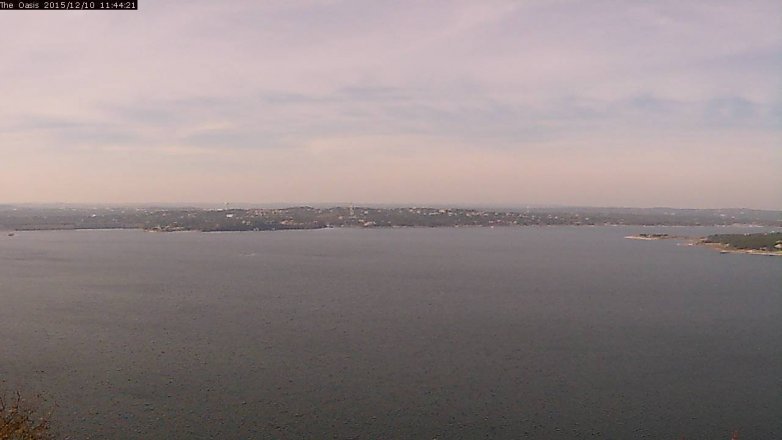 Lake Travis webcam, December 10, 2015 10:50 AM CT