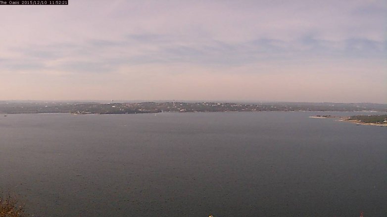 Lake Travis webcam, December 10, 2015 11:00 AM CT