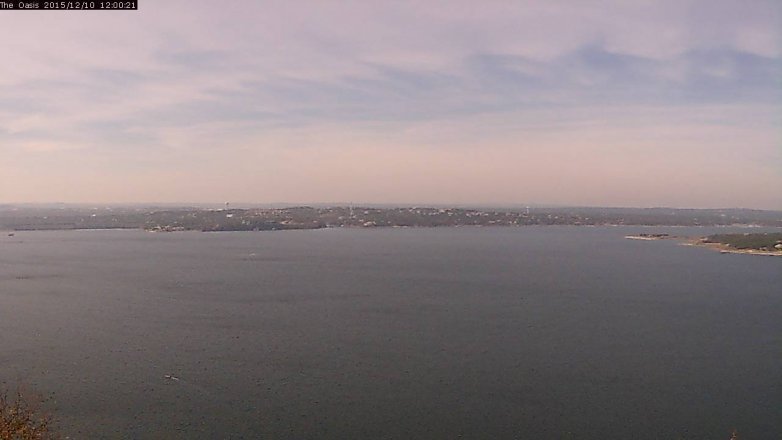Lake Travis webcam, December 10, 2015 11:05 AM CT