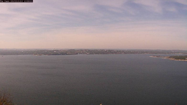 Lake Travis webcam, December 10, 2015 11:15 AM CT