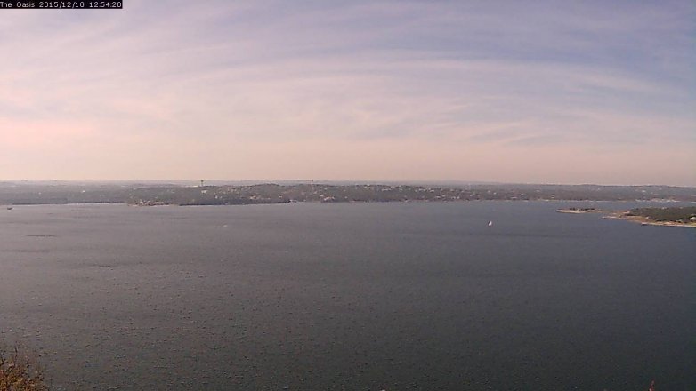 Lake Travis webcam, December 10, 2015 12:00 PM CT