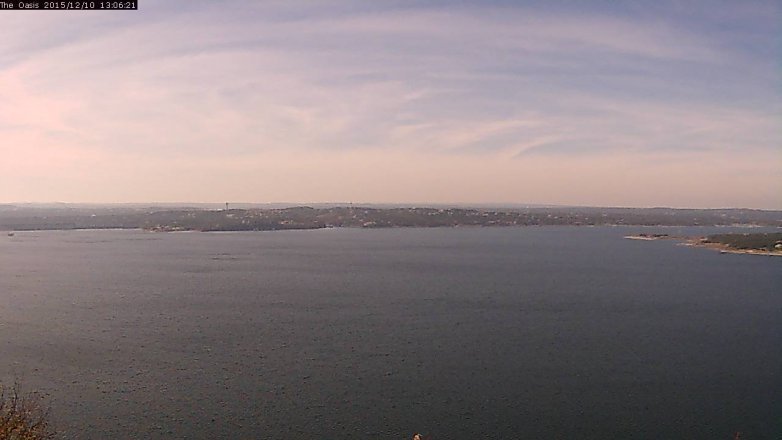 Lake Travis webcam, December 10, 2015 12:15 PM CT