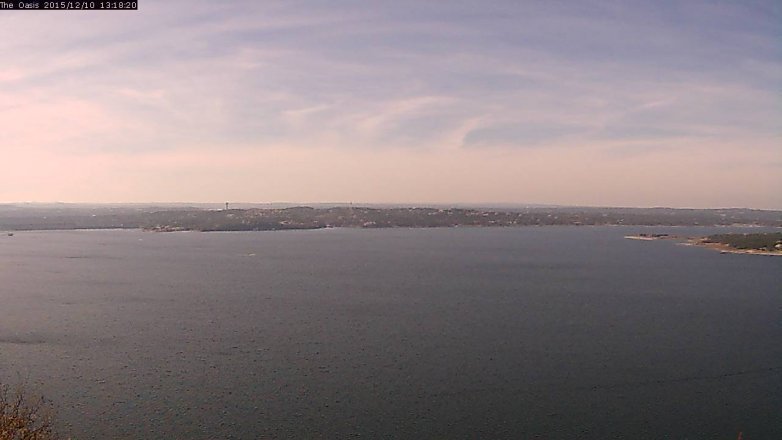 Lake Travis webcam, December 10, 2015 12:25 PM CT