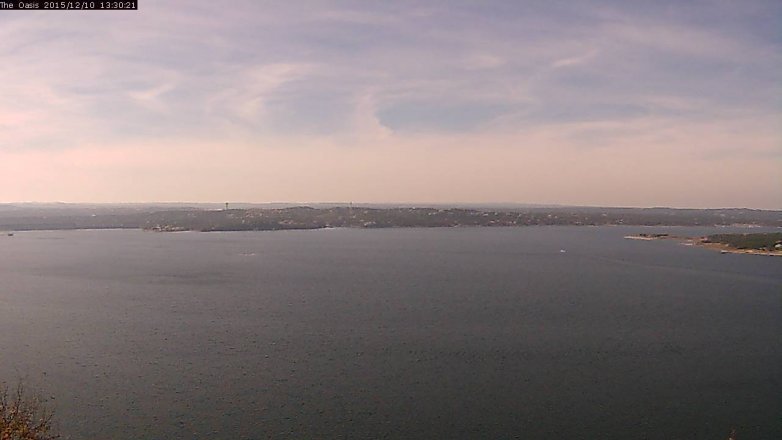 Lake Travis webcam, December 10, 2015 12:35 PM CT
