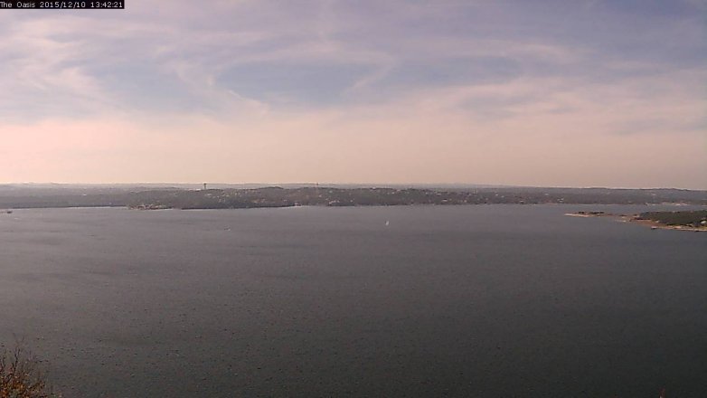 Lake Travis webcam, December 10, 2015 12:50 PM CT