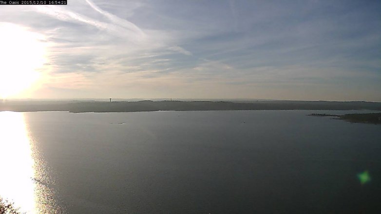 Lake Travis webcam, December 10, 2015 4:00 PM CT