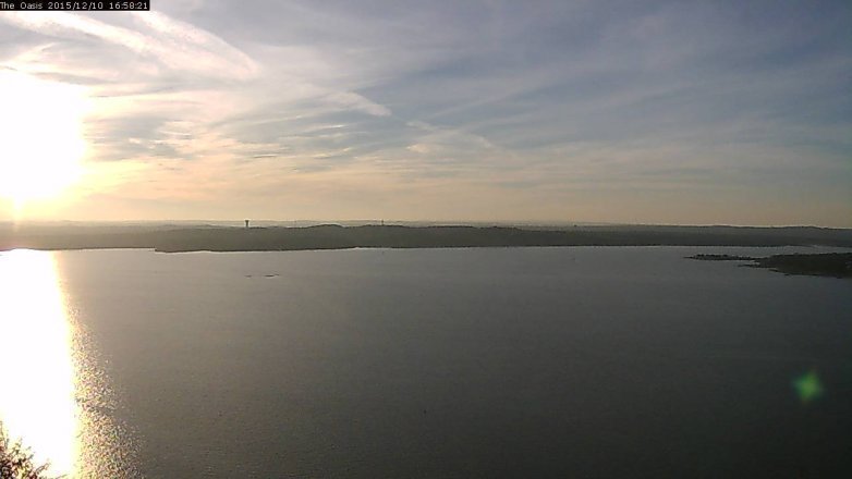 Lake Travis webcam, December 10, 2015 4:05 PM CT