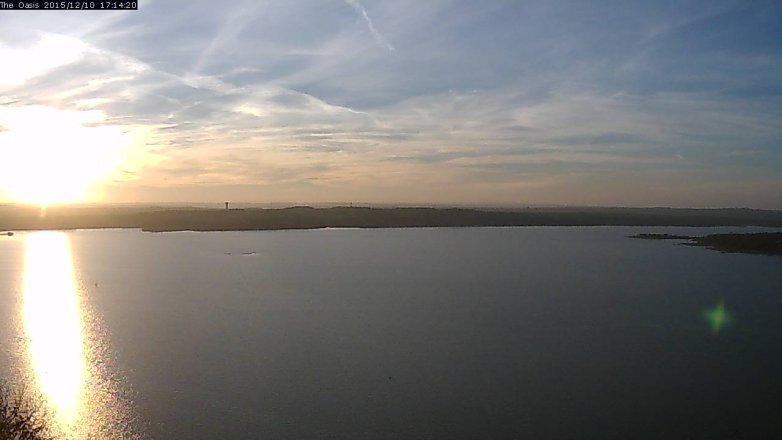 Lake Travis webcam, December 10, 2015 4:20 PM CT