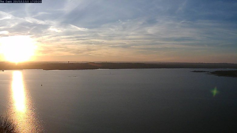 Lake Travis webcam, December 10, 2015 4:25 PM CT