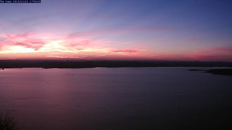 Lake Travis webcam, December 10, 2015 4:55 PM CT