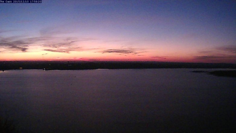 Lake Travis webcam, December 10, 2015 5:05 PM CT