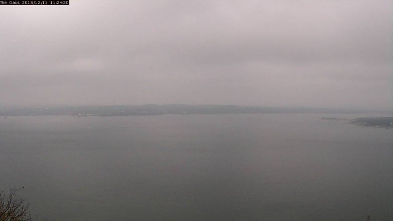 Lake Travis webcam, December 11, 2015 10:30 AM CT