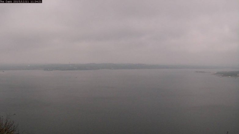 Lake Travis webcam, December 11, 2015 10:40 AM CT