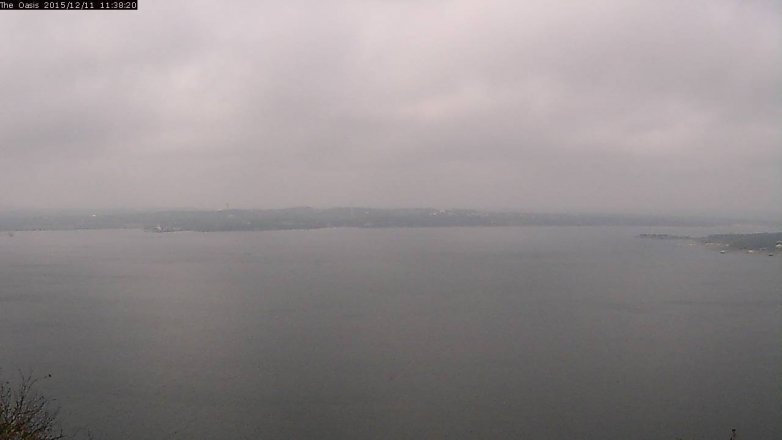 Lake Travis webcam, December 11, 2015 10:45 AM CT