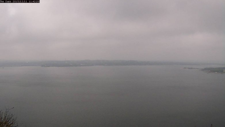 Lake Travis webcam, December 11, 2015 10:50 AM CT