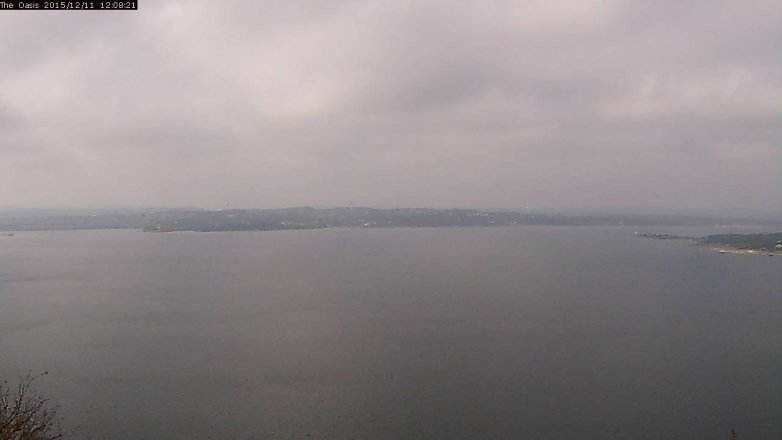 Lake Travis webcam, December 11, 2015 11:15 AM CT