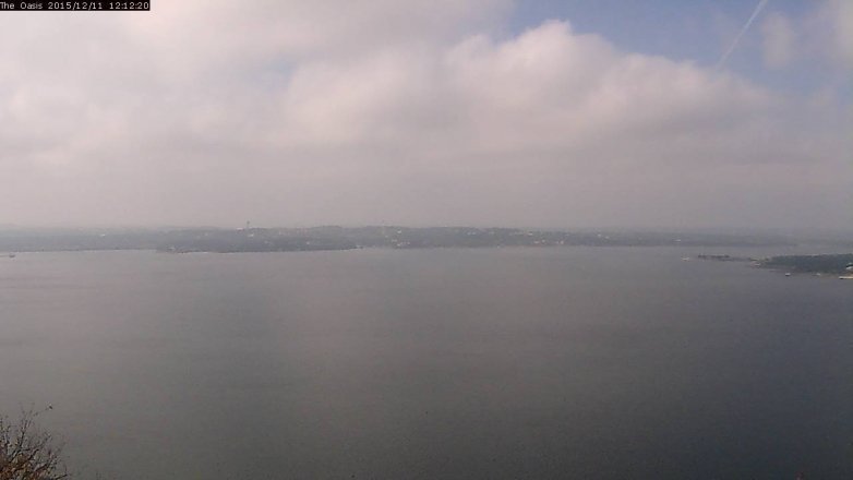 Lake Travis webcam, December 11, 2015 11:20 AM CT