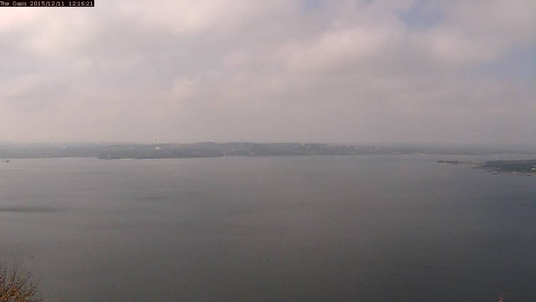 Lake Travis webcam, December 11, 2015 11:25 AM CT