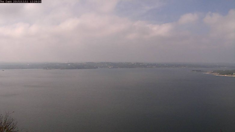 Lake Travis webcam, December 11, 2015 11:35 AM CT