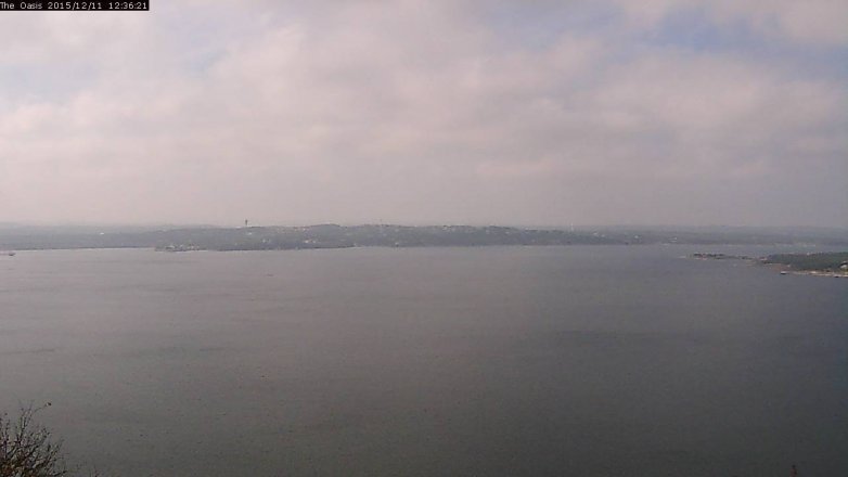Lake Travis webcam, December 11, 2015 11:45 AM CT