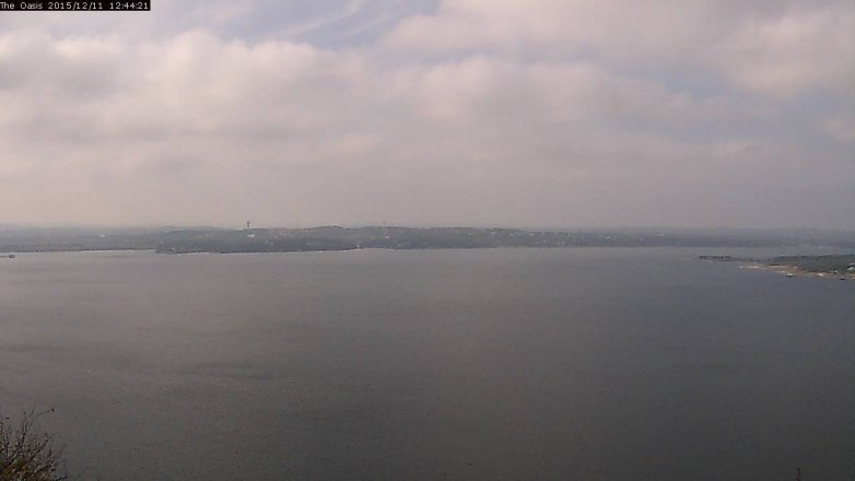 Lake Travis webcam, December 11, 2015 11:50 AM CT