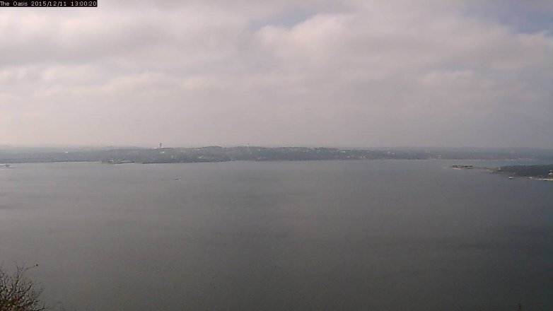 Lake Travis webcam, December 11, 2015 12:05 PM CT