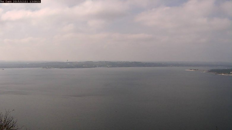 Lake Travis webcam, December 11, 2015 12:15 PM CT
