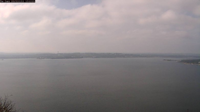 Lake Travis webcam, December 11, 2015 12:20 PM CT