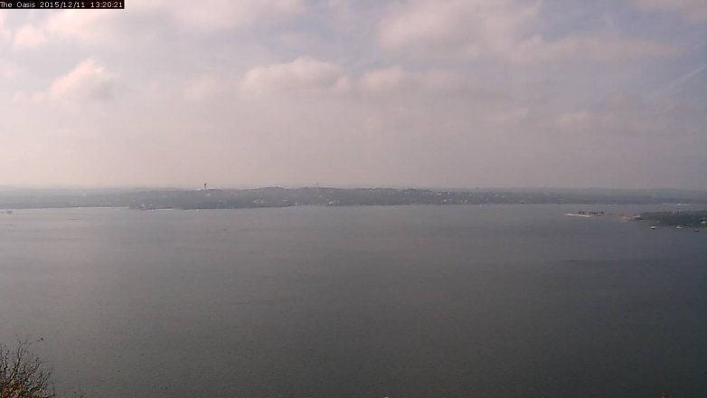 Lake Travis webcam, December 11, 2015 12:25 PM CT