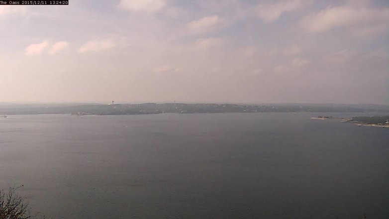 Lake Travis webcam, December 11, 2015 12:30 PM CT