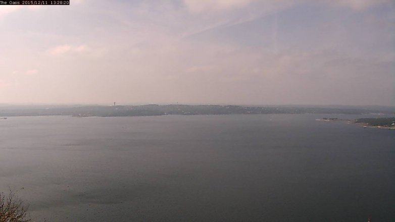 Lake Travis webcam, December 11, 2015 12:35 PM CT
